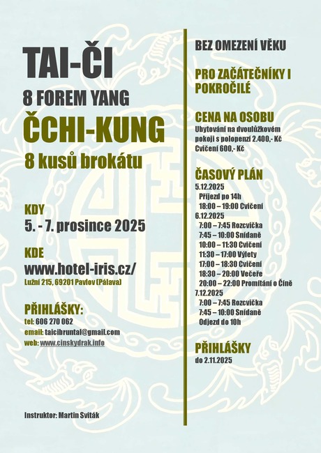 SEMINÁŘ TAI-ČI 8 forem